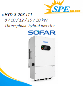 ONDULEUR SOLAIRE HYBRIDE TRIPHASÉ HYD-8-20K-LT1 8 / 10 / 12 / 15 / 20 kW