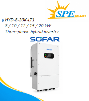 ONDULEUR SOLAIRE HYBRIDE TRIPHASÉ HYD-8-20K-LT1 8 / 10 / 12 / 15 / 20 kW