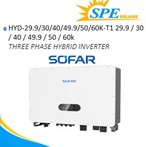 ONDULEUR SOLAIRE HYBRIDE TRIPHASÉ HYD-29.9/30/40/49.9/50/60K-T1 29.9 / 30 / 40 / 49.9 / 50 / 60k