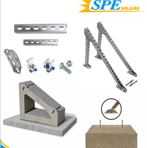 Kit complet de fixation pour installation photovoltaïque