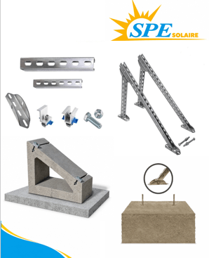 Kit complet de fixation pour installation photovoltaïque